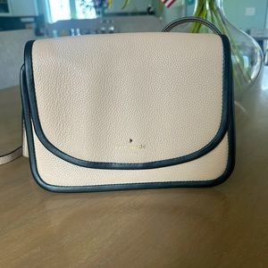 Kate Spade Cream and Black Crossbody Bag